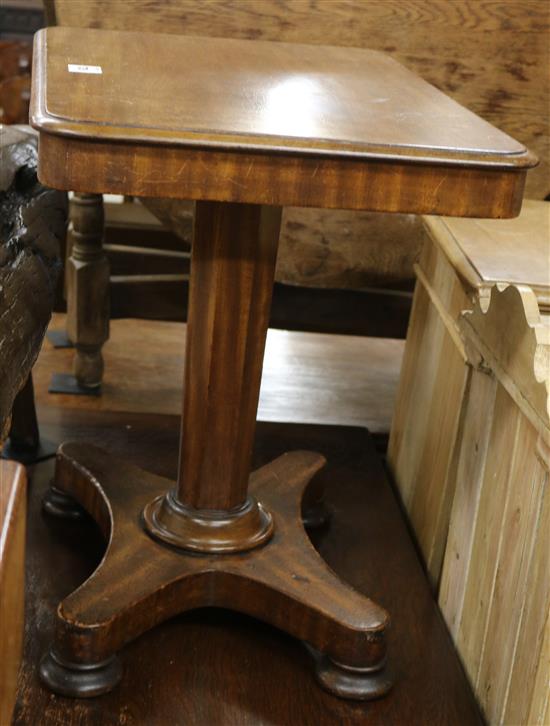 A William IV mahogany table, c.1830, W.63cm